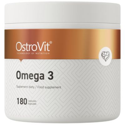 OstroVit  Omega 3 1000 mg  [180 Гел капсули, 180 Дози]