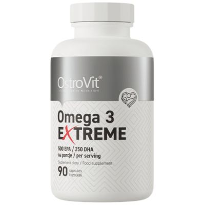 OstroVit  Omega 3 Extreme | 75% EPA + DHA  [90 Гел капсули, 90 Дози]