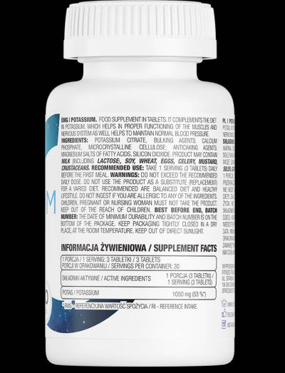 OstroVit  Potassium Citrate 350 mg  [90 Таблетки, 30 Дози]