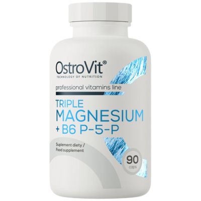 OstroVit  Triple Magnesium + B6 P-5-P  [90 капсули, 30 Дози]