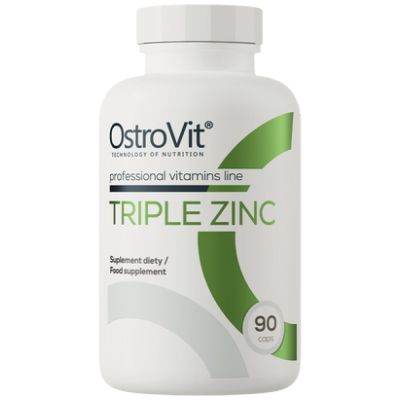 OstroVit  Triple Zinc / Gluconate + Picolinate + Citrate  [90 капсули, 90 Дози]