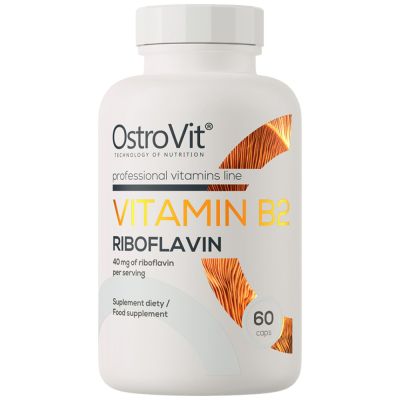 OstroVit  Vitamin B2 Riboflavin 40 mg  [60 капсули, 60 Дози]