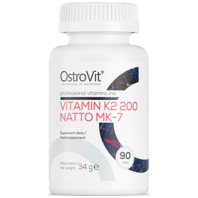 OstroVit  Vitamin K2 200 mcg / Natto MK-7  [90 Таблетки, 90 Дози]