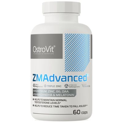 OstroVit  ZMAdvanced Caps | DAA, Ashwagandha and Melatonin  [60 капсули, 60 Дози]