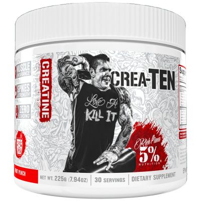Rich Piana 5% Nutrition  Crea-TEN | 10 Types Creatine Matrix  [225 грама, 25 Дози]