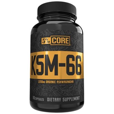 Rich Piana 5% Nutrition  KSM-66® Organic Ashwagandha 600 mg  [90 капсули, 45 Дози]