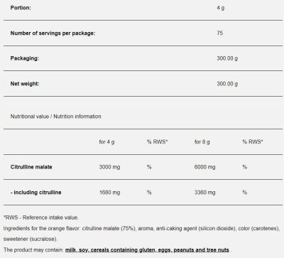 Sport Definition  Citrulline Max  [300 грама, 75 Дози]