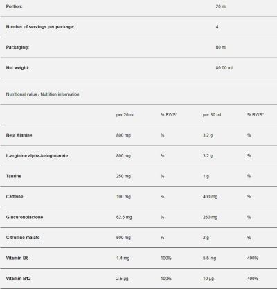 Sport Definition  Pump Kick Shot  [80 мл, 1 Доза]