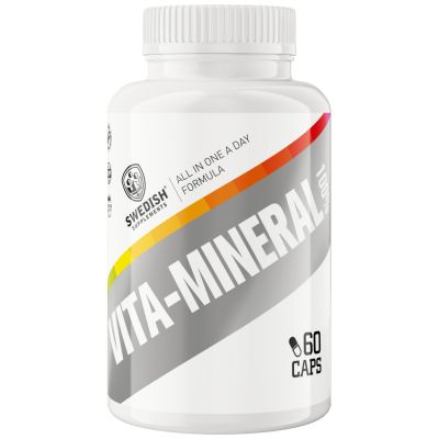 SWEDISH Supplements  100% Vita Mineral / All in One a Day Formula  [60 капсули, 60 Дози]