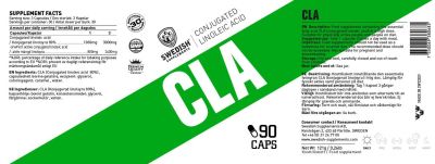 SWEDISH Supplements  CLA 1000 mg  [90 дражета, 90 Дози]