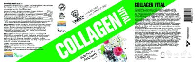 SWEDISH Supplements  Collagen Vital / Hydrolyzed Peptides  [400 грама, 33 Дози]