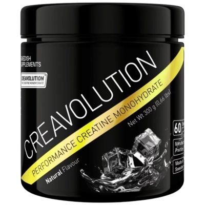 SWEDISH Supplements  Creavolution™  | Performance Ultra Micronized Creatine Monohydrate 200 Mesh  [300 грама, 60 Дози]