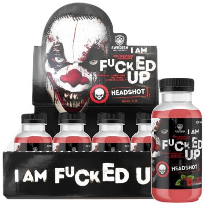 SWEDISH Supplements  I am F#CKED UP Headshot  [16 x 100 мл, 16 Дози]