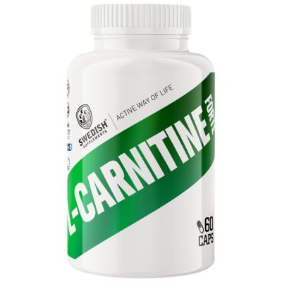 SWEDISH Supplements  L-Carnitine Forte / Carnipure® + Acetyl  [60 капсули, 30 Дози]