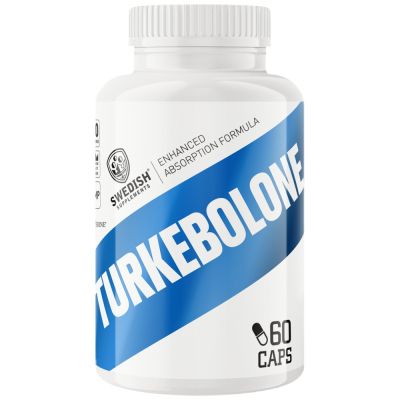 SWEDISH Supplements  Turkebolone | Turkesterone 500 mg with BioPerine®  [60 капсули, 60 Дози]