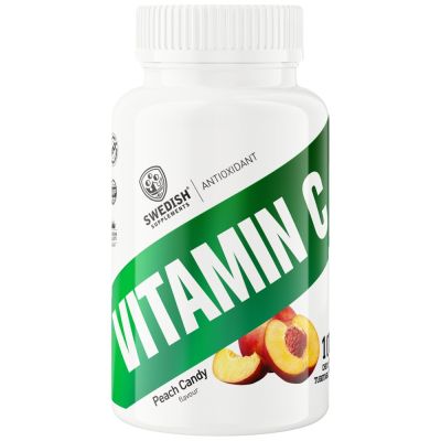 SWEDISH Supplements  Vitamin C 500 mg  [100 Дъвчащи таблетки, 100 Дози]