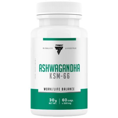 Trec Nutrition  Ashwagandha KSM-66 200 mg  [60 капсули, 60 Дози]