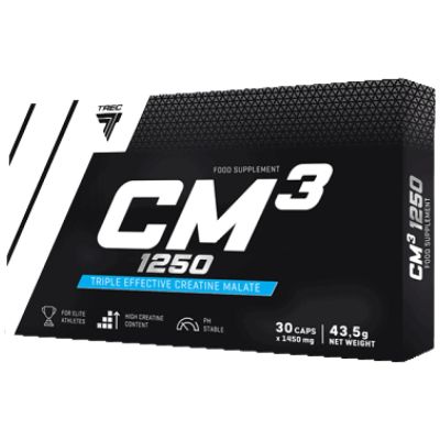 Trec Nutrition  CM3 1250 | Tri-Creatine Malate  [180 капсули, 45 Дози]