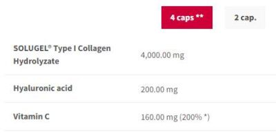 Trec Nutrition  Collagen Max | Solugel® with Hyaluronic Acid & Vitamin C  [180 капсули, 45 Дози]