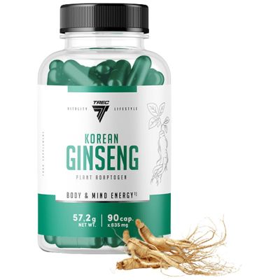 Trec Nutrition  Korean Ginseng 500 mg  [90 капсули, 90 Дози]