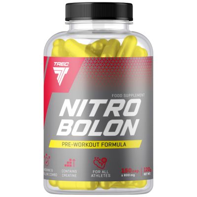 Trec Nutrition  Nitrobolon | Stimulant-Free Pre-Workout Caps  [150 капсули, 37 Дози]