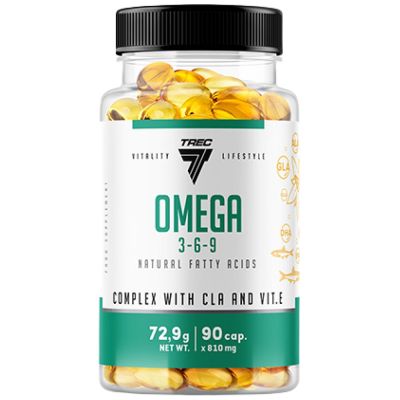 Trec Nutrition  Omega 3-6-9  [90 Гел капсули, 30 Дози]