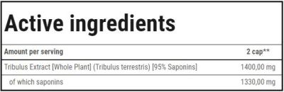 Trec Nutrition  Tribulon Black - Tribulus Terrestris 95% | Ultimate Men's Formula  [120 капсули, 60 Дози]