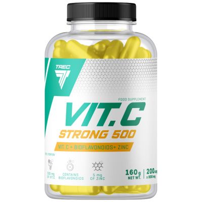Trec Nutrition  Vit.C Strong 500 | Vitamin C 500 mg  [100 капсули, 100 Дози]