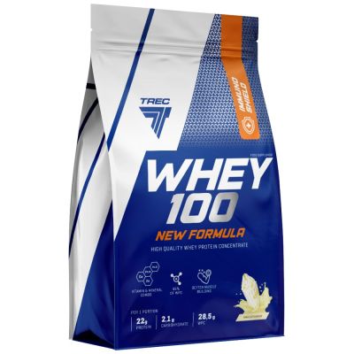 Trec Nutrition  Whey 100 | High Quality Whey Protein Concentrate with Immuno Shield  [700 грама, 23 Дози]